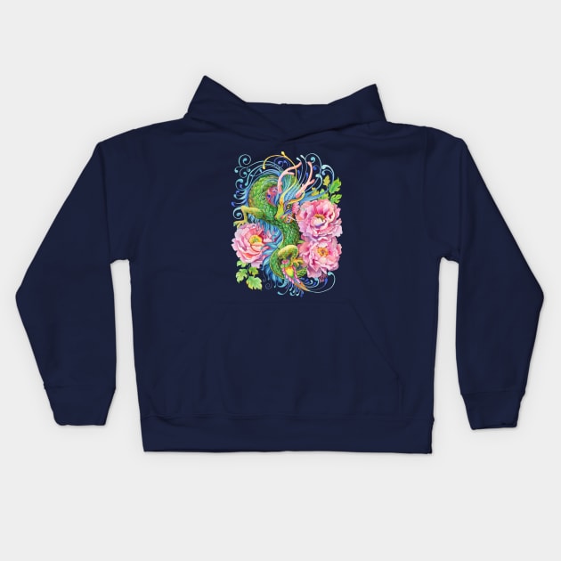 Year of the Dragon Kids Hoodie by annabucciarelli